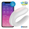 Vibrátor Satisfyer Double Joy White s aplikací pro páry