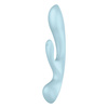 Rabbit Vibrator Triple Oh Light Blue Satisfyer
