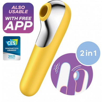 Stymulator Łechtaczki Z Wibratorem Satisfayer Dual Love Yellow Satisfyer