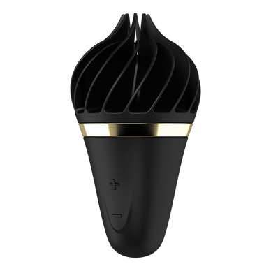 Stimulátor klitorisu Sweet Treat Spinnator v černé/zlaté barvě Satisfyer