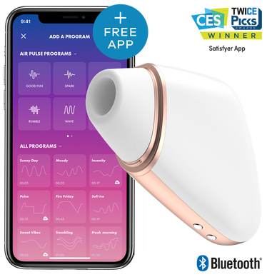 Clitoral Stimulator with App Love Triangle White Satisfyer