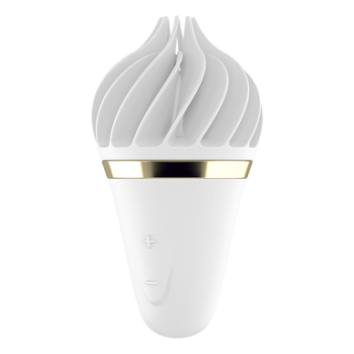 Stimulátor klitorisu Sweet Treat Spinnator bílý/zlatý Satisfyer