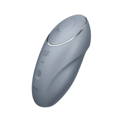 Vibrátor Satisfyer Tap & Climax 1 modrošedý